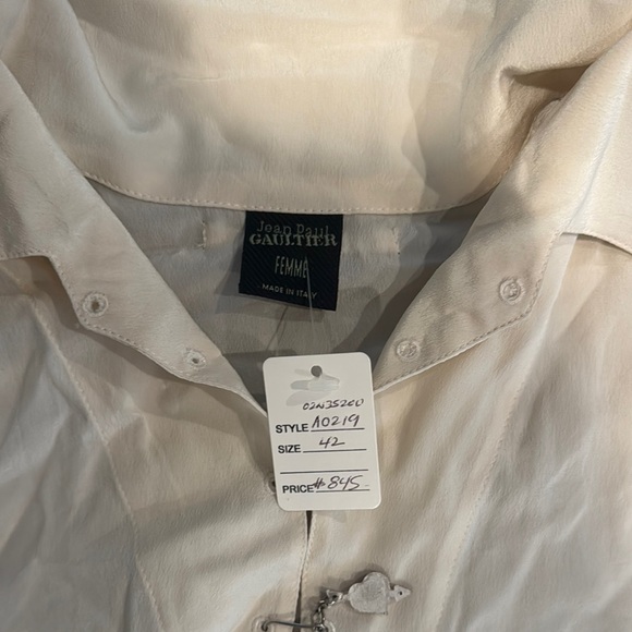 Vintage Jean Paul Gaultier FEMME Cream Blouse - Picture 2 of 7